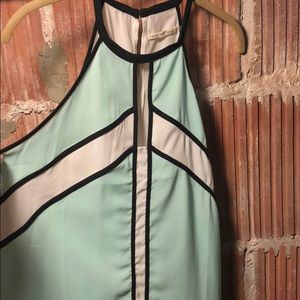 Sheer sleeveless top